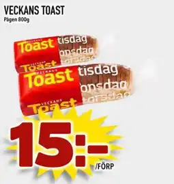 Din Mat Pågen Veckans toast erbjuda