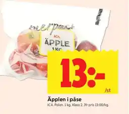 ICA Kvantum ICA Äpplen i påse erbjuda