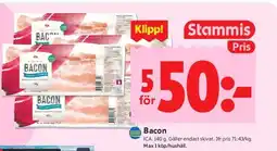 ICA Kvantum ICA Bacon erbjuda