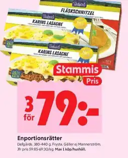 ICA Kvantum Dafgårds Enportionsrätter erbjuda