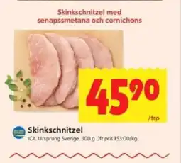 ICA Kvantum ICA Skinkschnitzel erbjuda