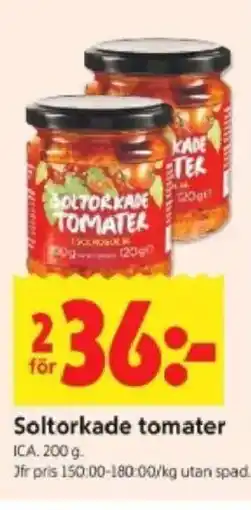 ICA Kvantum ICA Soltorkade tomater erbjuda