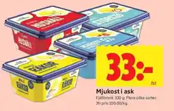 ICA Kvantum Fjällbrynt Mjukost i ask erbjuda