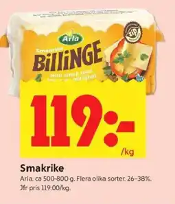 ICA Kvantum Arla Smakrike erbjuda