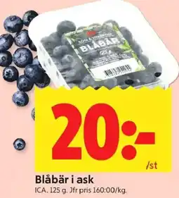 ICA Kvantum ICA Blåbär i ask erbjuda