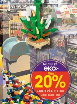 EKO LEGO Rabatt på allt erbjuda