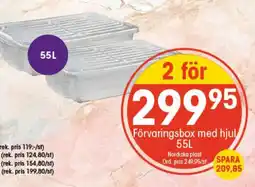 EKO Förvaringsbox med hjul erbjuda