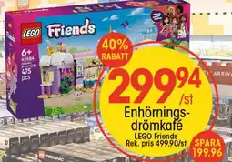 EKO LEGO FRIENDS Enhörnings- drömkafé erbjuda