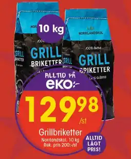 EKO NORRLANDSKOL Grillbriketter erbjuda
