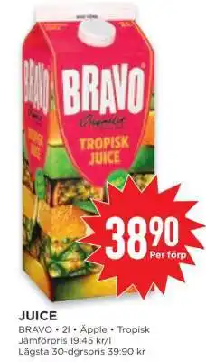 Willys BRAVO Tropisk Juice erbjuda
