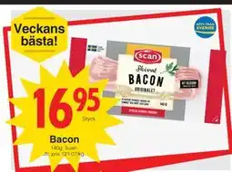 Matöppet Bacon erbjuda