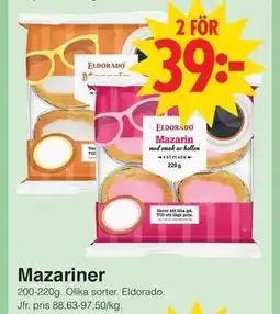 Matöppet Mazariner erbjuda