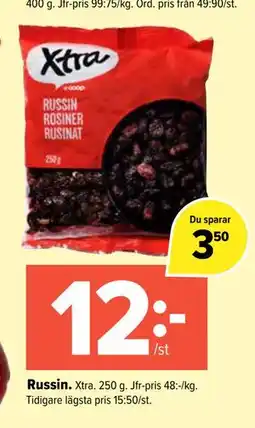 Coop Extra Russin erbjuda