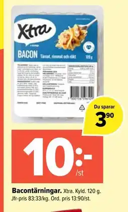Coop Extra Bacontärningar erbjuda