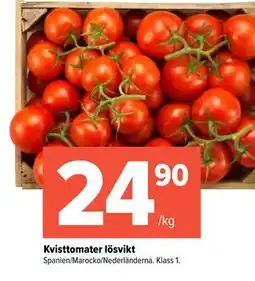 Coop Extra Kvisttomater lösvikt erbjuda