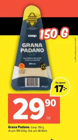 Coop Extra Grana Padano erbjuda