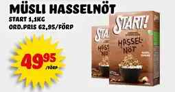 Nelins START Müsli hasselnöt erbjuda