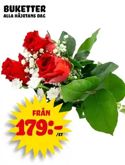 Nelins Buketter erbjuda