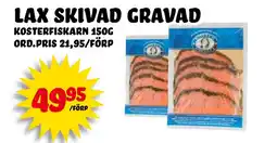 Nelins KOSTERFISKARN Lax skivad gravad erbjuda