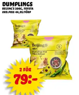 Nelins BEIJING'S Dumplings erbjuda