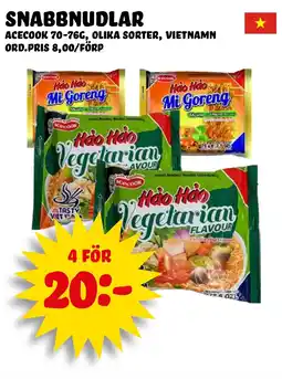 Nelins Snabbnudlar erbjuda