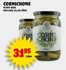 Nelins PLIVIT Cornichons erbjuda