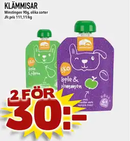 Nelins MINSTINGEN Klämmisar erbjuda