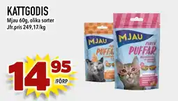 Nelins MJAU Kattgodis erbjuda