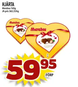 Nelins MARABOU Hjärta erbjuda