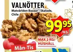 Matvärlden Tensta VALNÖTTER erbjuda