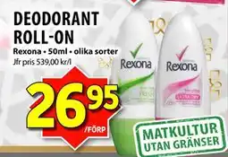 Matvärlden Tensta DEODORANT ROLL-ON erbjuda