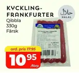 Matrix Butikerna Qibbla Kyckling- frankfurter erbjuda