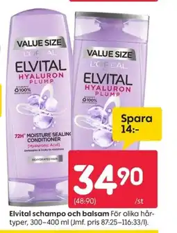 Rusta Elvital schampo och balsam erbjuda