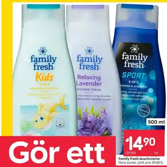 Rusta Family Fresh duschcreme erbjuda