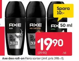 Rusta AXE deo roll-on erbjuda