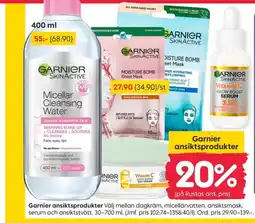 Rusta Garnier ansiktsprodukter erbjuda