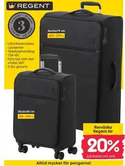 Rusta Resväska Regent Air erbjuda