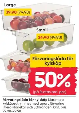 Rusta Förvaringslåda för kylskåp erbjuda