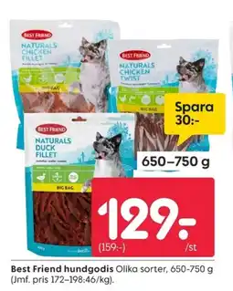 Rusta Best Friend hundgodis erbjuda