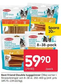 Rusta Best Friend Double tuggpinnar erbjuda