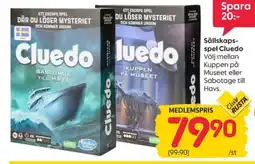 Rusta Sällskaps- spel Cluedo erbjuda