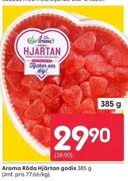 Rusta Aroma Röda Hjärtan godis erbjuda