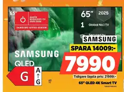 Power SAMSUNG 65" QLED 4K Smart TV TQ65Q7F4BUXXC erbjuda