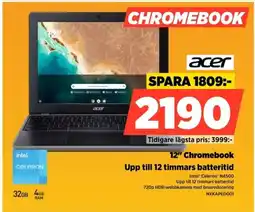 Power ACER 12" Chromebook NXKAPED001 erbjuda