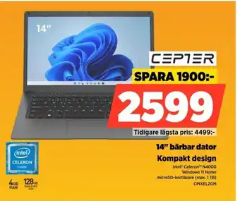 CEPTER 14" bärbar dator CPIXEL2GM