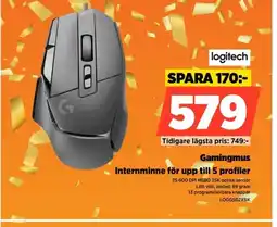 Power Logitech Gamingmus LOGG502XBK erbjuda