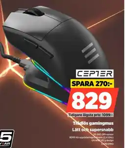 Power CEPTER Trådlös gamingmus CAPEXPRO erbjuda