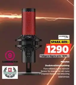 Power HYPERX Mikrofon HX872V1AA erbjuda