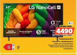 Power LG 4K Smart NanoCell TV 43NANO8EA6A erbjuda