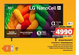 Power LG 4K Smart NanoCell TV 50NANO8EA6A erbjuda